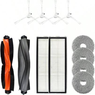 Dreame X10 Vacuum Cleaner Accessories Kit, Main Side Brush Mop Cloth Cleaner Parts Dreame X10 S10 Plus L10S Ultra W10S Pro Home Kitchen Cleaning