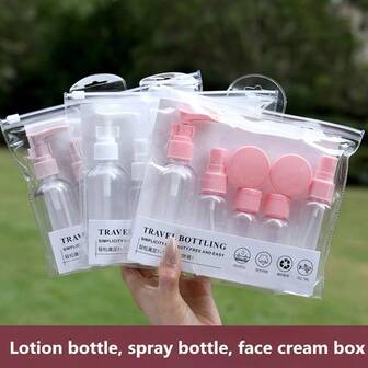 Travel Portable Refillable Bottles Set, Large Capacity For Shampoo, Body Wash, Lotion, Hand Soap, Face Wash, Suitable For Travel, Business Trip, Home Use