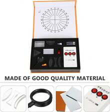 17 Piezas Óptico Cóncavo Lente Convexa Prisma Conjunto de Experimento Óptico Físico Lente Cóncava Convexa Equipo de Laboratorio de Ciencia Color - 1 - Ver 9