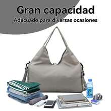 Bolsa de Gimnasia para Mujer, Bolsa de Yoga con Hebilla para Esterilla de Yoga, Bolso de Mano con Compartimento para Zapatos para Gimnasio y Viajes - Rosa - Ver 6