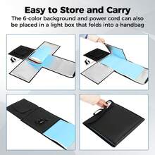 Photo Light Box, 12/16/20/24/32 Inch Photography Light Box With CRI>95 120 Light Beads. Dimmable Shooting Tent Kit With White And Warm Light. 6 Color Backdrops Photo Booth For Studio Products Display{Inchsize_nameinch:Inch12\Inchx12\Inchinch} - 12英寸x12英寸 - 查看 8