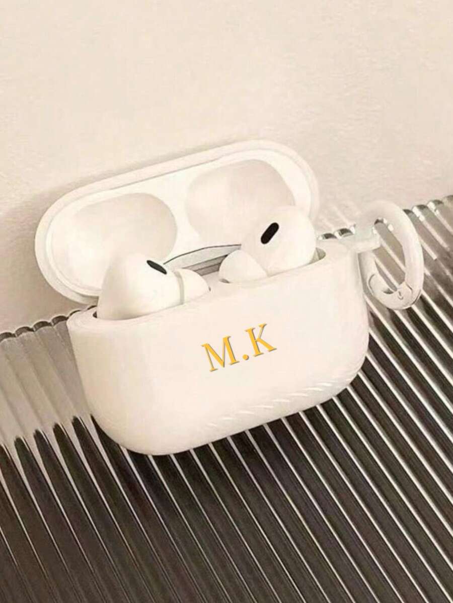 Vỏ bảo vệ tai nghe Bluetooth màu trơn Macaron mờ tối giản cá nhân hóa, màu be lì, thời trang đa năng, đi kèm 1 móc tai nghe, tên chữ cái tùy chỉnh, thích hợp cho ngày tựu trường, quà tặng ngày lễ tình nhân, quà tặng sinh nhật tuyệt vời, quà tặng ngày lễ, quà tặng cho anh ấy/cô ấy, quà tặng cá nhân hóa, Etsy/Sản phẩm tùy chỉnh, quà tặng tùy chỉnh cho vợ/chồng, quà tặng kỷ niệm, quà tặng cưới, quà tặng cá nhân hóa cho cha mẹ - trắng - Xem 1