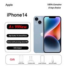 A+ Grade, Apple IPhone 14 User, Genuine Original, Near Mint Condition (99% New); Phone, Telephone, IPhone, Mobile Phone, Gift, Protective Case - Blue - View 8