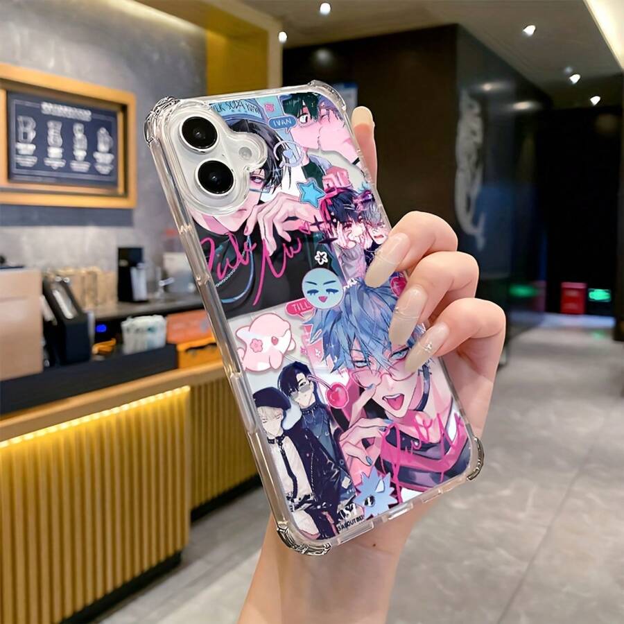 Funda de teléfono con adhesivo creativo lindo de Alien Stage Ivan Tier, adecuada para 17 16e 16 15 14 13 12 11 Air Pro Max Mini XR XS X 7 8 Plus, protección a prueba de golpes de cuatro esquinas, funda trasera de TPU suave magnética transparente, funda de teléfono de animal, protección de teléfono, funda a prueba de golpes, funda artística de teléfono, estilo anime, material duradero, funda protectora ligera, funda protectora, usuarios de , jóvenes adultos - Mezcla de colores - Ver 1