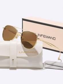 LINFEMAND Classic Retro Double-Beam Decorative Fashion Glasses, Unisex, Suitable For Summer Casual, Entertainment, Driving, Travel, Party, Holiday Gift - Multicolor - View 11