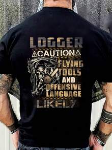 Xmas Logger Hoodie  Logger Shirt  Logger T-Shirt  Logger Gift  Logger Sweatshirt  Logger Caution Flying Tools And Offens Shirt - 款式26 - 查看 1