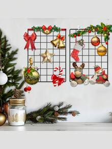 Grid Photo Wall, Wire Wall Grid For Photo Display, Photo Frame Collage Board, Wire Mesh Wall Panel Room Decoration, DIY Iron Photo Frame Collage For Hanging Wall Decoration, Foldable Multiple Picture Organizer. Home Decor Back To School School Supplies