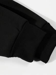 Sweat-shirt à capuche pour homme - Noir - Voir 4