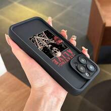 Funda para celular con patrón de calavera oscura, protección elegante para iPhone XR 11 12 13 14 15 16 Series, accesorio perfecto para artistas en vacaciones - Negro - Ver 5