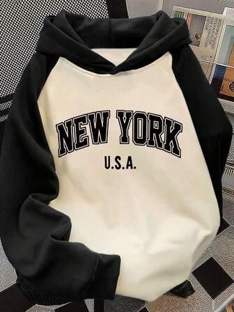 Teenager Jungen Pullover mit Buchstaben-Muster, Oversized Passform, Herbst/Winter, Sweatshirt für Schule, Einkaufen, Streetwear und Urlaubsoutfit. Geeignet für Jungen und Mädchen, für den täglichen Gebrauch, kann als Geschenk für Familie, Freund/in, Freunde verwendet werden.