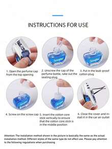 1 pieza Ambientador de rejilla de ventilación para coche, difusor de fragancia para coche, clip para rejilla de aire acondicionado, gel perfumado de larga duración - Unitalla - Ver 9