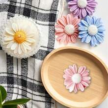 1个雏菊和菊花硅胶模具，用于树脂浇铸 - 色彩鲜艳的设计，非常适合制作香薰蜡烛、石膏装饰品和手工礼品。易于脱模且可重复使用。 - 白色 - 查看 7