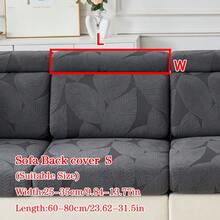 1pc Plush Jacquard Anti-Slip Sofa Seat Cushion Cover, Soft & Skin-Friendly, Pet-Proof, Elastic Sofa Slipcover, Suitable For L-Shaped Combination Sofa And 1/2/3/4 Seater Sofa, Spring/Autumn (Sold Individually) - Dark Grey - View 13
