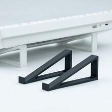 Keyboard Riser Stand, Simple Monitor Stand, Elevate Keyboard Angle For Comfortable Typing, Spacesaving Stylish Keyboard Stand - For Fashion Display Rack, Laptop Stand Bookshelf | Reading Shelf Ergonomic Inclined Design, Storage For Books/Tablets/Laptops, Office & Study Essential, Plastic Desktop Installation Base, Enhanced Stability, Compatible With Standard Keyboards And Tablets - Multicolor - View 2
