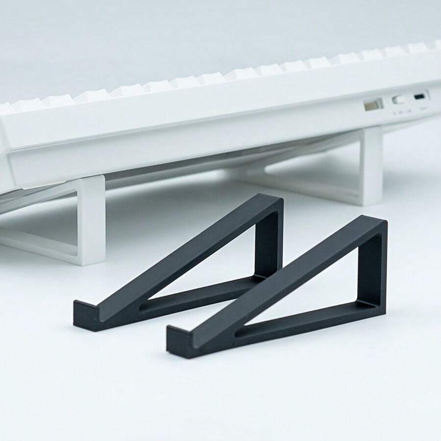 Keyboard Riser Stand, Simple Monitor Stand, Elevate Keyboard Angle For Comfortable Typing, Spacesaving Stylish Keyboard Stand - For Fashion Display Rack, Laptop Stand Bookshelf | Reading Shelf Ergonomic Inclined Design, Storage For Books/Tablets/Laptops, Office & Study Essential, Plastic Desktop Installation Base, Enhanced Stability, Compatible With Standard Keyboards And Tablets