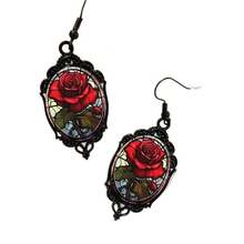 European And American Fashion European And American Fashion European And American New Product Fashion Red Pattern Glass Pendant Necklace Suitable Daily Casual Holiday Party Wear, Fashion Women's Jewelry, Exquisite Holiday Suitable Daily Casual Holiday Party Wear, Fashion Women's Jewelry, Exquisite Holiday - 1 - 查看 4