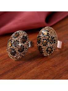 1pc Fashion Cubic Zirconia Decor Leopard Pattern Ring For Women For Daily Decoration - Multicolor - View 7
