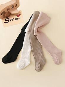 4双装儿童百搭连裤袜，适合婴幼儿日常穿着，四季皆宜