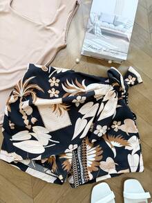 ELLIE Set With Bodysuit (Supplex Bodysuit + Lined Skirt With Shorts) - Quả mơ ở trên và con chim đen ở dưới - Xem 3
