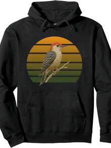 Red-Bellied Wood Birdlover Birdwatcher Birding Bird Pullover Hoodie - 款式8 - 查看 1