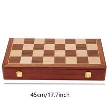 Easytoday 全新高级设计超大国王国际象棋棋子，高 9.5 厘米/3.7 英寸，4 倍加重塑料国际象棋套装，超大 45 厘米/17.7 英寸木制棋盘，包含 2 个额外皇后棋子，适合圣诞节、节日、聚会、派对等场合。 - 卡其色 - 查看 5