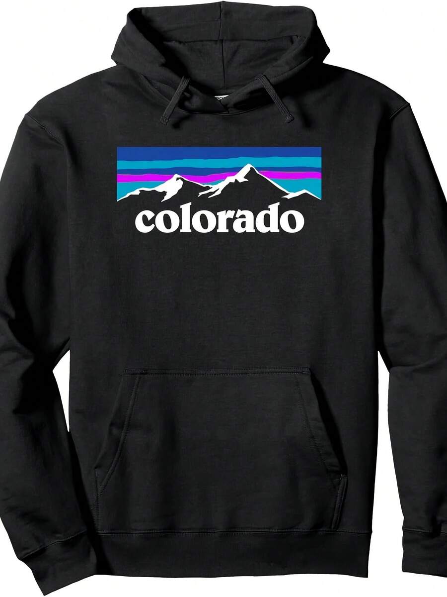 The Art Of Print Colorado MCMA Colorado Mountains Hoodie Version 2 Pullover Hoodie - Style 5 - View 1