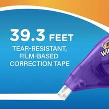 AFRT BIC Wite-Out EZ Correct Tear-Resistant Correction Tape With 39.3 Ft Of Tape 10-Count Pack In White - Băng trắng - Xem 3