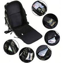 Tactical Backpack Expandable 600D Nylon Military Backpack With MOLLE System Multiple Compartments WaterResistant Hydration Compatible For Travel And Combat