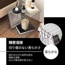 TUIYIDUO サイドテーブル コーヒーデスク 35x35x35.3cm 金属 ワイヤー ナイトテーブル ウォールシェルフ シェルフ スクエア 床置き 壁掛け 重ね置き おしゃれ 北欧 モダン マルチ インテリア 収納 - 写真の通り - チェックする 4