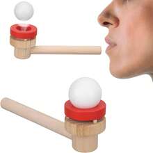 HURRISE Ejercitador De Respiración De Bola De Soplado, Dispositivo De Entrenamiento De Capacidad Pulmonar De Aprendizaje De Suspensión, Juguete De Soplado De Bola para Niños - 1 - Ver 1