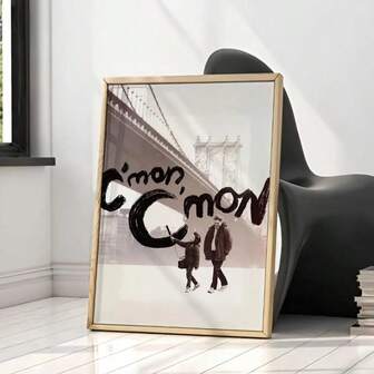 1 Pc C'mon C'mon Movie Poster | Vintage Canvas Wall Art, Printable Nostalgic Poster, Modern Frameless Home Wall Art Decoration, Gift For Her, Film Fan Gift