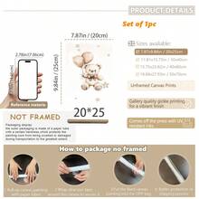 1 pieza, Arte de pared de lienzo, Decoración enmarcada para guardería, Pintura decorativa de oso de peluche. Características: Un oso de peluche sentado en una luna creciente, un oso de peluche sentado en una nube, un oso de peluche sosteniendo un globo. Ideal para: Decoración de habitación infantil, Decoración de guardería, Decoración de habitación de bebé, Decoración de jardín de infantes, Decoración de habitación de niño/niña, Decoración de sala de juegos