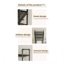 Heavy Duty Over Toilet Storage Shelf, 3-Tier No-Tool Bathroom Organizer With Hooks, Rust-Resistant Space Saving Corner Shelf