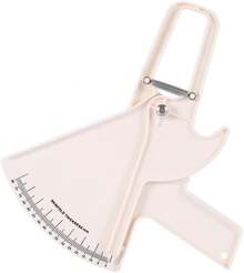 Calibrador de Grasa Corporal Calibradores de Pliegues Cutáneos Personales Herramienta de Medición para Medir con Precisión el IMC Pliegues en la Piel Probador de Medición de Pérdida de(blanco) - Negro - Ver 6