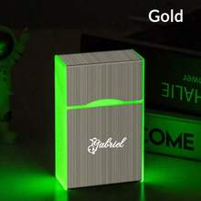 Customized Name And Letter Style 1 Piece Waterproof And Pressure-Resistant Large Capacity Magnetic Flip Cover Cigarette Case - Style a - View 11