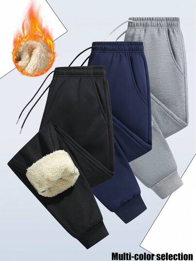 Women's Cozy Winter Lounge Pants - Soft Stretchy Thermal Lined Sweatpants For Casual Wear & Travel