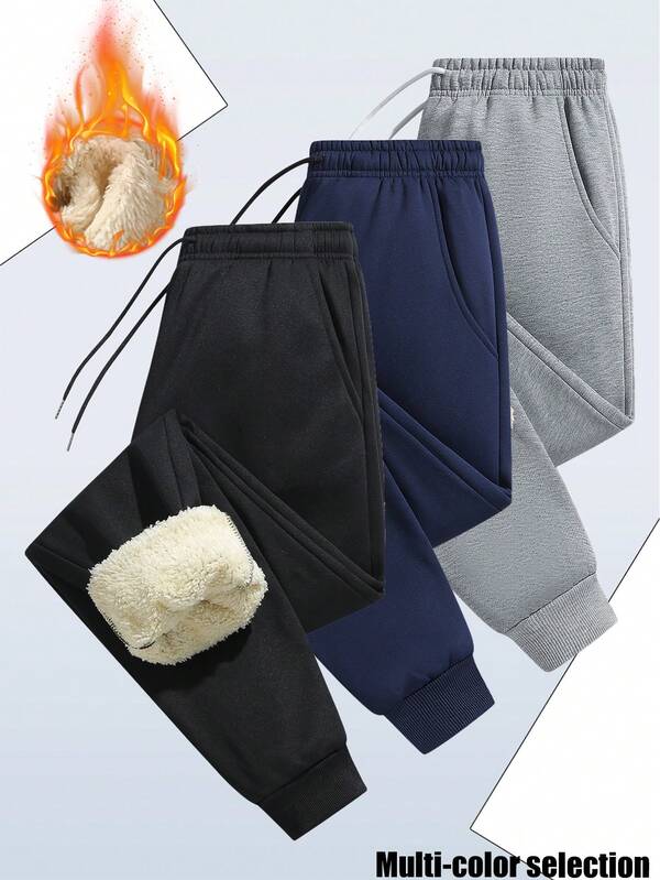 Women's Cozy Winter Lounge Pants - Soft Stretchy Thermal Lined Sweatpants For Casual Wear & Travel