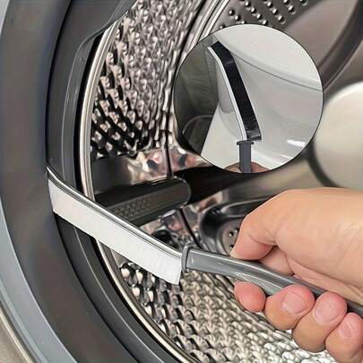 1 pieza Cepillo de ranura largo, cepillo de limpieza versátil para azulejos de cocina, cepillo de cerdas duras para esquinas, ventanas y puertas corredizas.