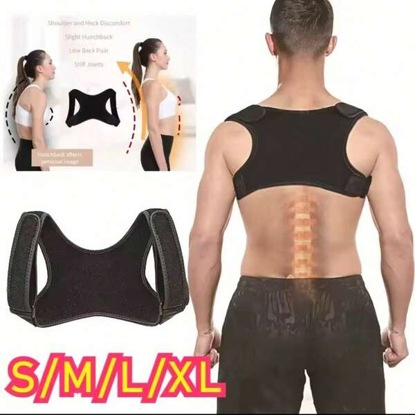 ComfortFit Posture Corrector For Men & Women - Adjustable, Breathable Orthopedic Brace - Seamless Upper Back, Spine, Neck & Shoulder Support - Ideal For Daily Wear, Clavicle Stabilization - Promotes Healthy Posture, Prevents Slouching Suitable For Teen Summer Casual Outdoor Athletic Or Vacation Travel Or Graduation Gifts Or Birthday Dress Accessories Or Daily Wear