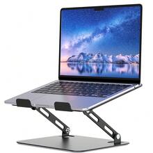 Laptop Stand For Desk, Portable Adjustable Laptop Riser, Ergonomic Design Computer Holder, Metal Laptop Mount Elevator Compatible With 10 To 15.6 Inches PC Computer, Black{Inchcolor_nameinch:InchA-Blackinch} - A-黑色 - 查看 1