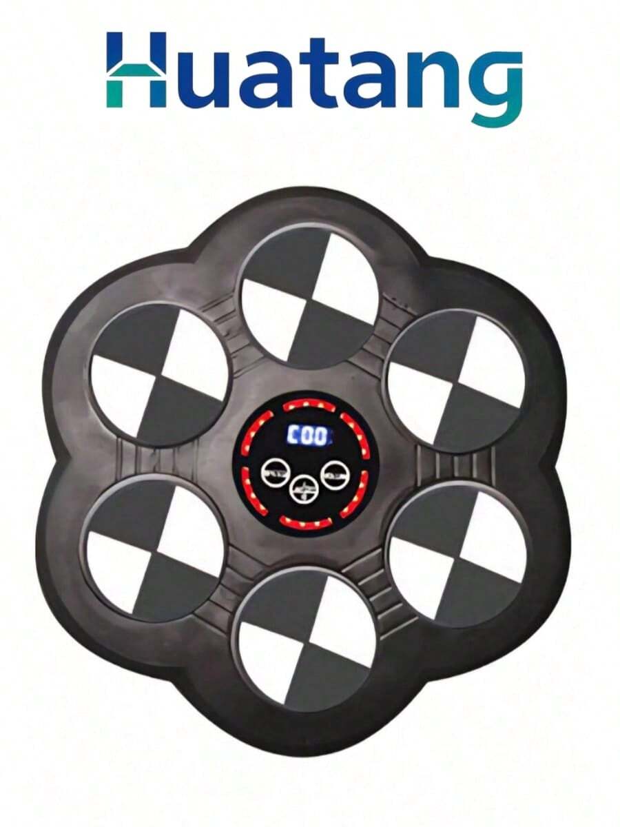 HuaTang Maquina de Boxeo Musical, Máquina de Boxeo Recargable con Música Inteligente y Bluetooth, Máquina de Boxeo de Pared con 2 Juegos de Guantes de Boxeo, Apta para Adultos, Adolescentes