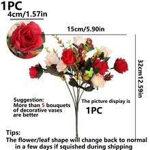 1/80 Stück künstliche Rosen Blumen Seide EUKALYPTUS Bouquet Valentinstag Geschenke Hochzeitsdekoration DIY Kranz Material, Braut Handgelenk Blumen Dekoration Zubehör, Hochzeitsauto Dekoration, Türbogen Dekoration, Zuhause, Esszimmer, Schlafzimmer, Vase Dekoration, Geburtstagsparty Dekorationsmaterialien Neujahrsgeschenke