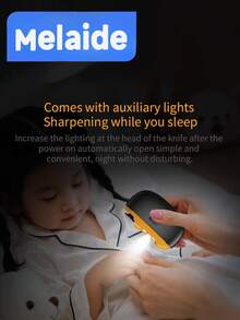 Melaide 2025升级版三合一电动指甲钳和抛光器 - 自动指甲修剪器，带LED灯、2档速度设置、USB充电、指甲钳收纳功能，适合儿童和老年人使用 - 彩色 - 查看 4