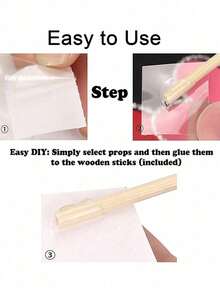 一套生日拍照道具，生日快乐派对拍照道具，节日拍照姿势标牌套装，适用于生日派对、婚礼、毕业典礼 - 彩色 - 查看 5