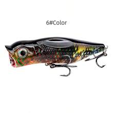 1/3pcs 3.5 Inch 3D Floating Crankbait Fishing Lures With Rattle, Mixed Colors, ABS And High Carbon Steel, Targeting Pike, Bass, Salmon