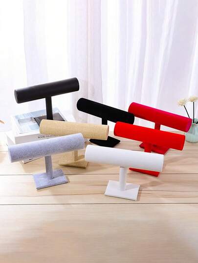 1 pièce Support d'affichage de bijoux en velours, support de rangement de bijoux, support d'affichage de montre, support de rangement de bracelet, support de rangement de bijoux, étagère d'organisation de bijoux, support de bijoux de bureau, rangement et affichage de bijoux, convient pour les colliers, bracelets, pendentifs, colliers, affichage et rangement de montres, décoration de la maison, rangement de coiffeuse, décoration de chambre, accessoires essentiels de décoration de chambre, cadeaux de fête, cadeaux pour femmes, cadeaux de Noël.