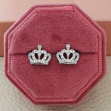 Creative Crown Earrings, Popular Accessories For Women - Bạc - Xem 5