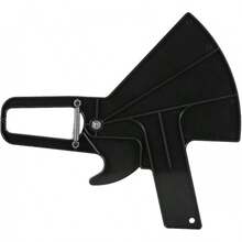 Calibrador de Grasa Corporal Calibradores de Pliegues Cutáneos Personales Herramienta de Medición para Medir con Precisión el IMC Pliegues en la Piel Probador de Medición de Pérdida de(blanco) - Negro - Ver 2