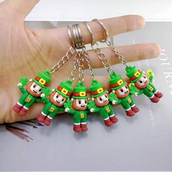 1 pieza Llavero con personaje de dibujos animados, adecuado para coche, bolso, regalo, uso diario, accesorios para bolsos, accesorios para automóviles, ideas de regalo para maestro, amigo, hermana