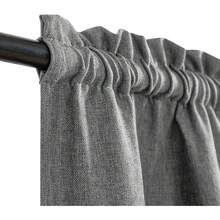 95% Blackout Boho Kitchen Curtains 36 Inches Cafe Tier Curtains Bohemian Small Drapes For Bedroom RV Basement Half Window Room Darkening Thermal Insulated 2 Panels Blue On Beige - 灰色 - 查看 2